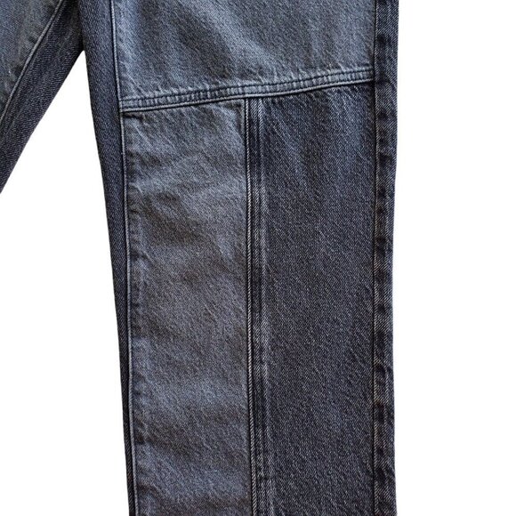 PacSun Y2K Eco Two-Tone Black High Rise Straight Leg Jeans 25 - Picture 12 of 16